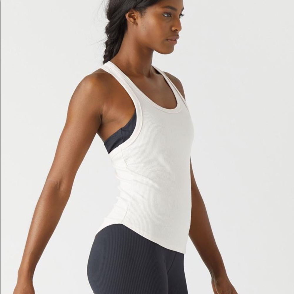NWT Glyder Ribbed Athletic Tank in Soft Blush